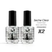 Seche Clear Crystal Clear Base Coat 0.5oz #83003 (2 Pack)