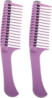 ADOCARN 2PCS Hair Dyeing Comb with Roller Ergonomic Hair Color Applicator for Easy Use for Styling Highlighting and Oil Treatments Comfortable Grip