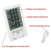 Digital LCD Thermometer Hygrometer Meter for Indoor/Outdoor Environment