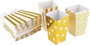 DOITOOL Scallop Candy Boxes 50pcs Party Snack Boxes Popcorn Carton for Wedding Favors Style