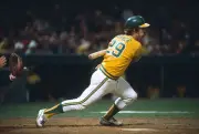 Phil Garner Oakland Athletics bats v the Boston Red Sox at an Maj- 1974 Photo