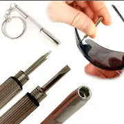 Glasses Toolkit Pocket EDC Keychain Repair Spectacles Sunglasses Eyeglasses
