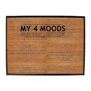 My Four Moods - Funny Novelty Doormat Man Cave Floor mat