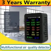 9-in-1 Air Quality Detector Monitor for AQI/HCHO/TVOC/PM2.5/PM10/CO/CO2/Tempera