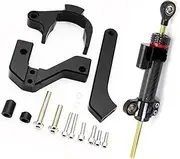 ZUXIM Electric Scooter Directional Carbon Fiber, for VSETT, 10 Spare Parts Increase Speed Stability Safety Electric Scooters Damper Kit(Black 1 set2)