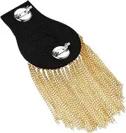 [CATIEBYE] Tassel Shoulder Mark Decor Shoulder Board Uniform Epaulettes Accessories Metalic Clothes Uniform Badge Tassel Badge Costume Tassel Rivet Tassel Epaulet Shoulder Boards Silver