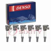 6 pc Denso Direct Ignition Coils for 2009 Saturn Outlook 3.6L V6 Spark Wire op