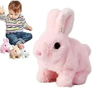 Bunby - My Toy,Toy for,Toy Bunnies Can Walk and Talk,Hopping Toy Easter,Perfect Impersonator of Bunny,Toys for,Jumping,Twitching,and Shaking Ears,Interactive Fu,Pink