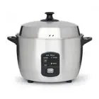Rice Cooker Steamer 10-Cup Stainless Steel Automatic Shutoff Measuring Cup Spoon