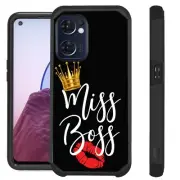 FUSION For OnePlus Nord N300 5G Case Hybrid Phone Cover MISS BOSS CROWN
