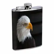 Bald Eagle Em2 8oz Stainless Steel Flask Drinking Whiskey Liquor