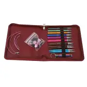Circular Knitting Needles Set Interchangeable Crochet Needles Knitting Tool W/ S