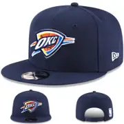 New Era OKC Thunders 9Fifty Snapback Hat Official NBA Basic Navy Blue Cap