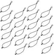 30pcs Nylon Elastic String Hooks with Gear Clip Backpack Webbing Attachments Attachments for Management