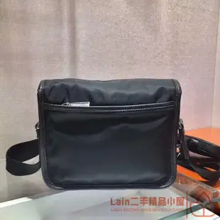 二手精品 PRADA 普拉達 Saffiano 紅色三角標 尼龍 帆布包 肩背包 斜背包 腰包 胸包 男包 2VD034