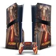 THE FLASH TV SERIES POSTER VINYL SKIN FOR SONY PS5 PRO DISC EDITION BUNDLE