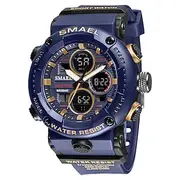 Smael New Outdoor Waterproof Night Light Shockproof Alarm Clock Calendar Display Sports And Leisure Electronic Quartz Watch