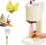 Soft Serve Ice Cream Maker – 1L Automatic Frozen Yogurt & Dessert Machine for Home – DIY Ice Cream Maker with Removable Bowl – Compact and Easy to Use for Family Treats