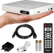 Grouptronics Small Mini Multi Region HDMI DVD Player For TV – Powered From USB Socket or Included UK Mains – 1080p – Full Function Remote - LED Display – GT-MICRO-DVD