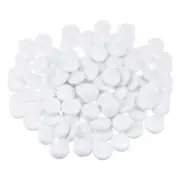 Fire Glass Beads Round Glass Marbles Gravel Pebbles 1000g/2.2lbs White