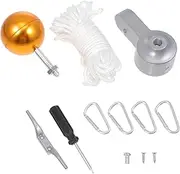 UPKOCH 1 Set Heavy Duty Flagpole Ball Head Accessories Durable Flag Pole Fixing Kit UV Resistant Ornament for Flagpole Installation for Celebrations Outdoor Use