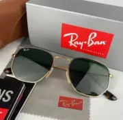 Ray Ban Classic Hexagon Gold Frame Pilot Style Glesses 51 MM Unisex