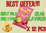 12 packs of Lay's chips with crab flavor. 120g x 12=1440g. Potato Chips Snack