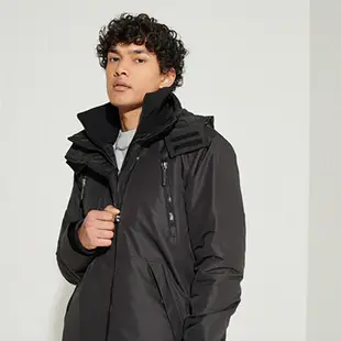 【Superdry】男裝 防風外套 保暖 Wind Yachter 經典三層拉鍊款 黑