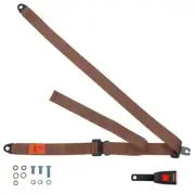 Front Static Seat Belt For Opel Frontera 4dr 1991 Shape Beige