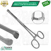 Allis Tissue Forceps 6" 5 X 6 Teeth Surgical Clamp OB/GYN Instruments German Gr