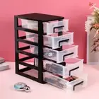 Transparent Storage Box Office Closet Bins Drawer-type Plastic Cabinet