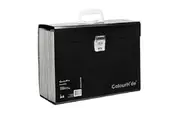 Colourhide My Trusty Expanding Carry File Document Sorter A4 Black