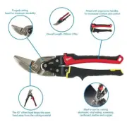 Genuine Milwaukee 48224032 Offset Straight Cut Metal Snips inc VAT