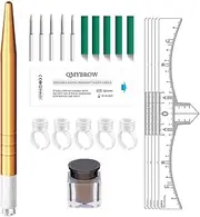 Easy Microblading Kit Starter Trainer Practice Kits with Microblade Handle Pigment