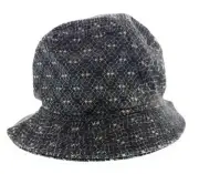 Dolce & Gabbana Silk Blend Blue Printed Bucket Hat-Adult M