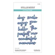 Spellbinders Woodland Tales Sentiments Etched Dies from the Woodland Tales Colle