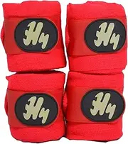 Hy Stable Bandage (Set Of 4) (UK Size: 3m x 10cm) (Red)