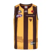 Hawthorn Hawks ISC AFL Mens ANZAC Guernsey | Brown/ Gold by Sporting House