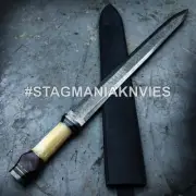 Hand Forged Damascus Steel Battle Ready Hunting Dragon Roman Sword