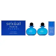 Sexual Paris Tendre by Michel Germain for Men - 3 Pc Gift Set 4.2oz EDT Spray, 4.2oz After Shave, 2.8oz Deodorant Stick