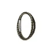 [Tod's] Tod's Two-tone Weave Wrap Bracelet ONE SIZE GREEN/BROWN