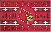 FANMATS 25838 Louisville Cardinals Holiday Sweater Starter Mat Accent Rug - 19in. x 30in. | Sports Fan Home Decor Rug and Tailgating Mat