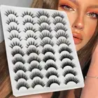 Natural Multilayer Lashes Long Thick False Eyelashes Faux Mink Lash Extension AU