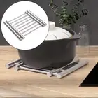Stainless Steel Trivet Pot Holder Heat Resistant Stainless Steel Hot Pad Mat for