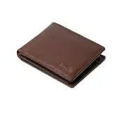 Mens Slim Wallet Genuine Leather RFID Blocking Bifold Black Brown Tan Gift Idea