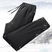 [GDDO] N/A Men's Snow Down Pants Waterproof Windproof Hiking Cargo Ski Trousers Warm Lightweight for Winter Snow