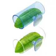 Betta Fish Spawning Grounds Acrylic Tube Tunnelwith Leaf Pad for FishTanks