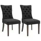 NEW Cafe Lighting Preston Dining Chair Charcoal Set of 2