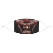Evil Clown Smile Grin Horror Halloween Fabric Face Mask