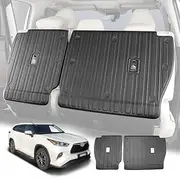 X-CAR Heavy Duty Car Back Seats Protector Kick Mats Cover for Toyota Kluger 7 seaters 2021-2025 (Latest Version)